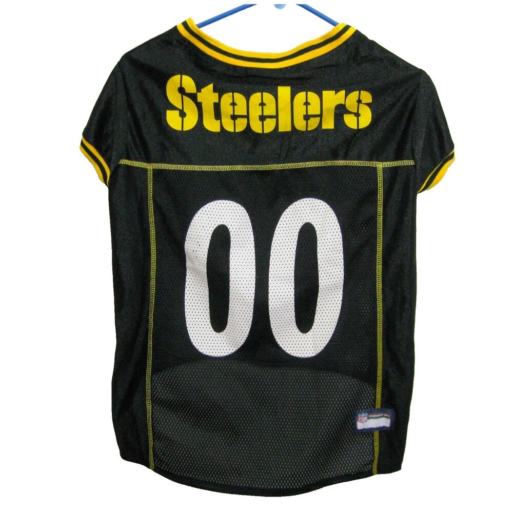 Pittsburgh Steelers Jersey Boys Size 2XL Black Short Sleeve NFL Football Shirt